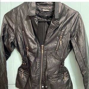 girls joujou leather jacket
